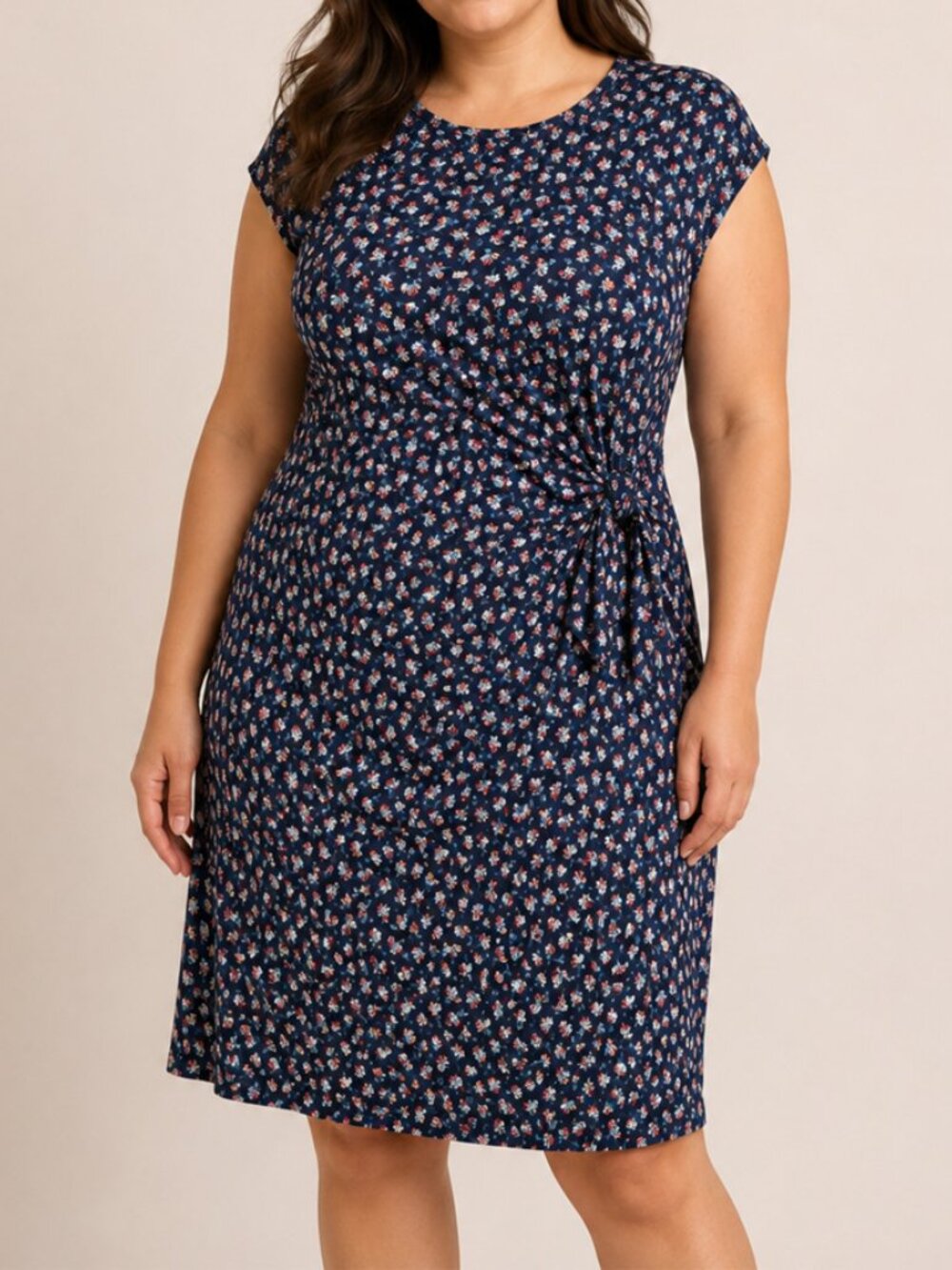 Loft Jersey Knit Floral Dress